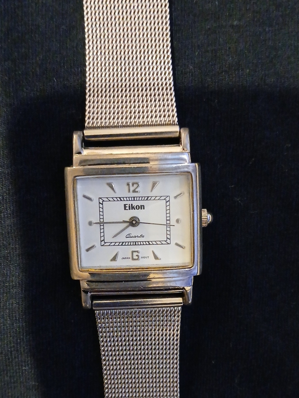 Vintage Elkon Quartz Watch Japan Movement Stainless Steal Back
